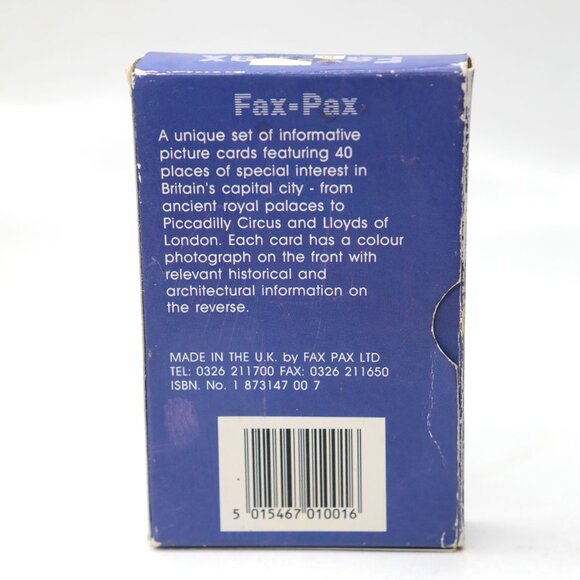 Vintage 80s Fax Pax London UK Info Picture Cards Big Ben Buckingham Palace - Picture 3 of 16